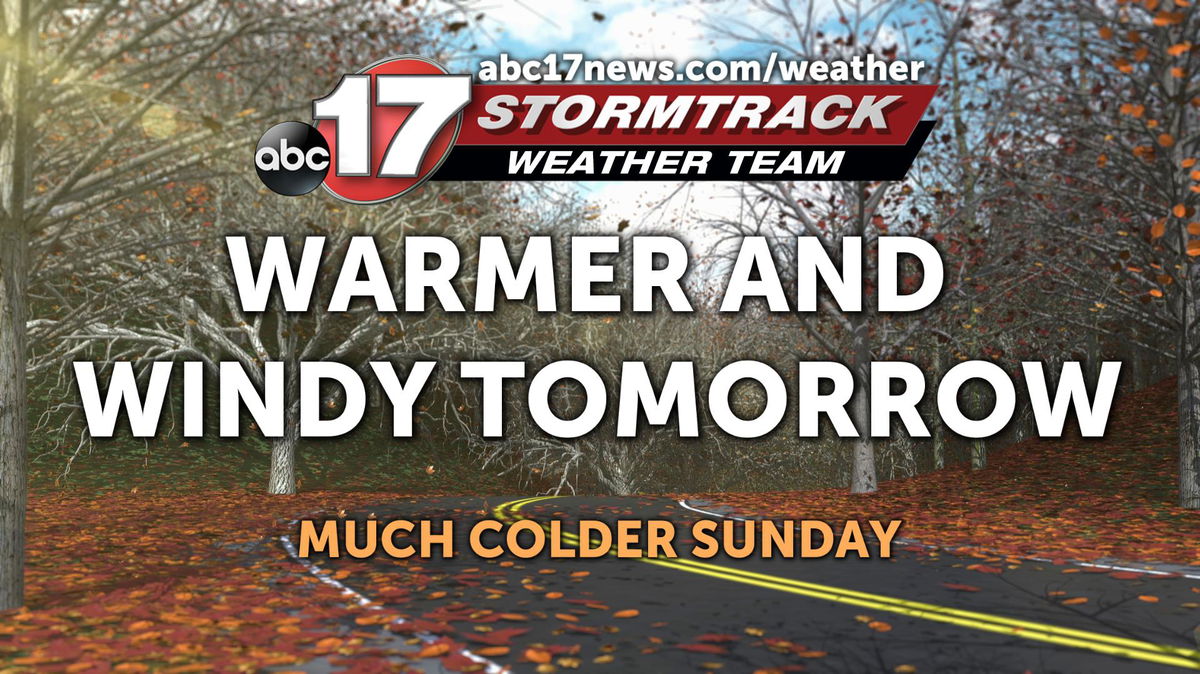 Much Warmer And Windy For Saturday As Rain Exits - ABC17NEWS