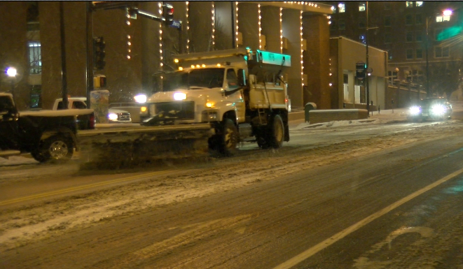 Downtown Columbia plow