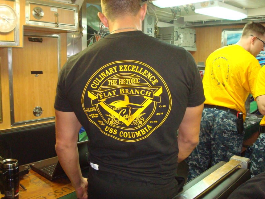 USS Columbia Flat Branch t-shirt 2