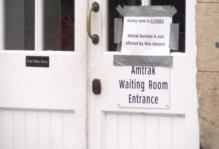 amtrak station closed