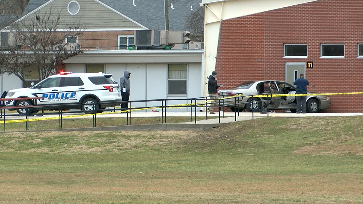 Fulton police investigate the scene of an officer-involved shooting behind Mcintire Elementary School Dec. 30, 2019.