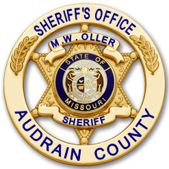 The Audrain County Sheriff's badge.