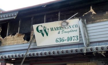 Business destroyed by fire in Jefferson City.
