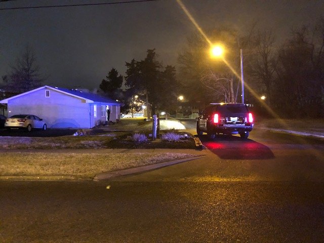 Police investigated a home invasion with a weapon early Friday morning.