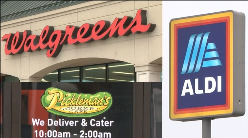 Walgreen's, Aldi and Pickleman's photo compilation