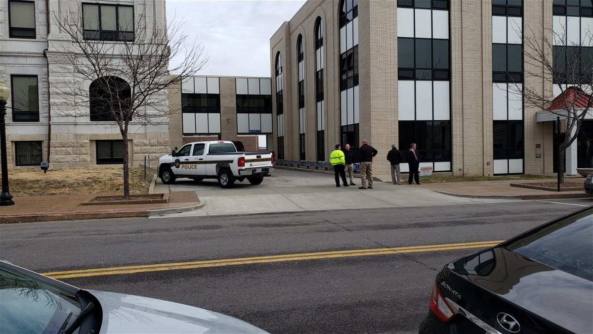Police evacuated the Cole County Courthouse on Tuesday, Feb. 18, 2020, after an apparent bomb threat.