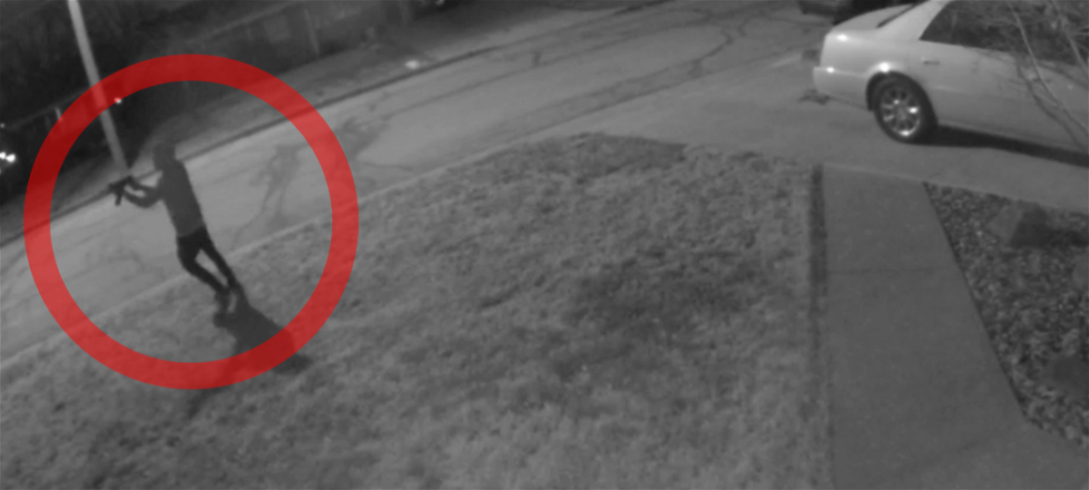 Surveillance footage shows some with a gun on St. Mary Blvd. in Jefferson City
