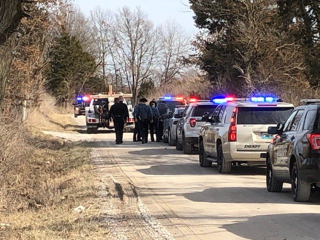 Authorities apprehended three people after a multi-county police chase ended near Ashland.
