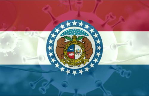 Corona COVID novel missouri flag