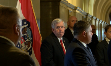 Gov. Mike Parson at news conference