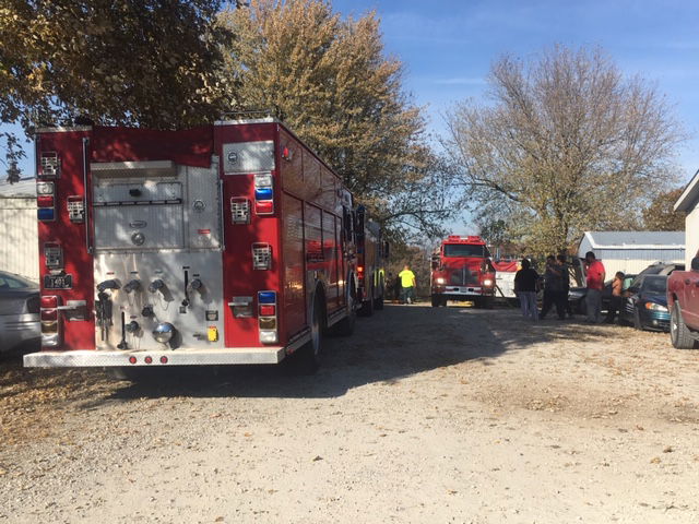 Cole County fire crews on Elnor Lane during an investigation on Saturday afternoon.