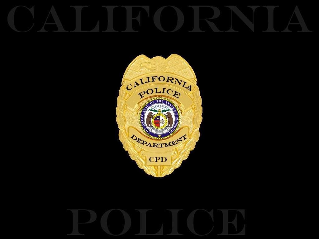 California Police Department badge.
