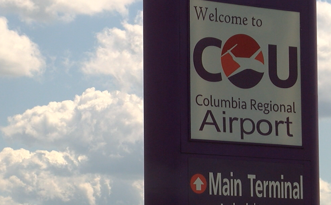 Columbia Regional Airport sign