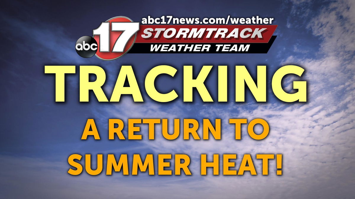 Summer heat to return over the next few days - ABC17NEWS