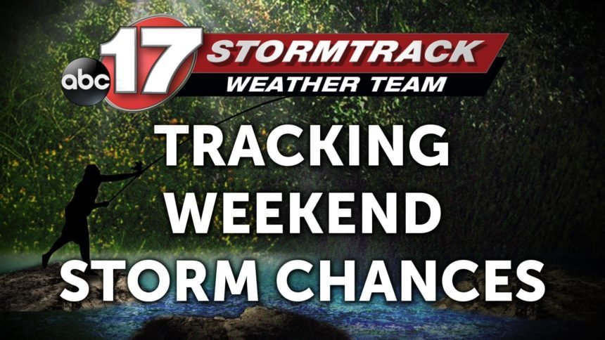 weekend storms chances