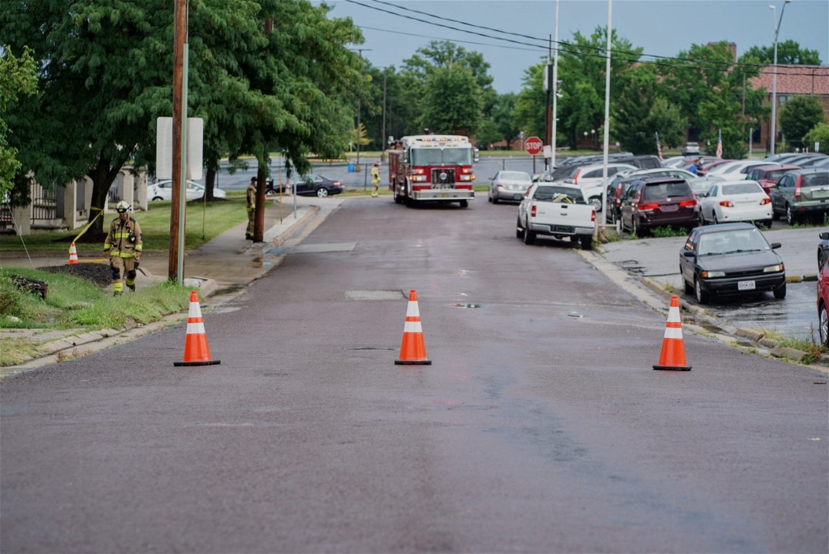 Columbia firefighters closed a portion of Austin Avenue Monday afternoon while crews investigate a gas leak in the area.