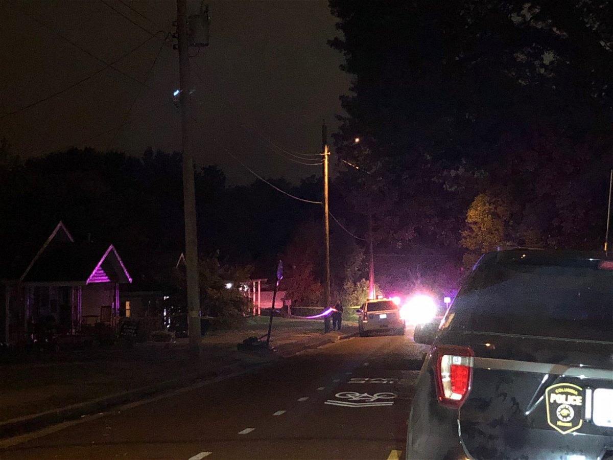 Columbia police investigate after a woman was shot Tuesday, Aug. 11, 2020 in a Forest Avenue home.