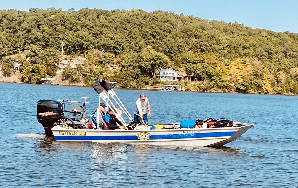 Troop F tweeted a picture of a dive operation at the Lake of the Ozarks on Friday, Sept. 18.