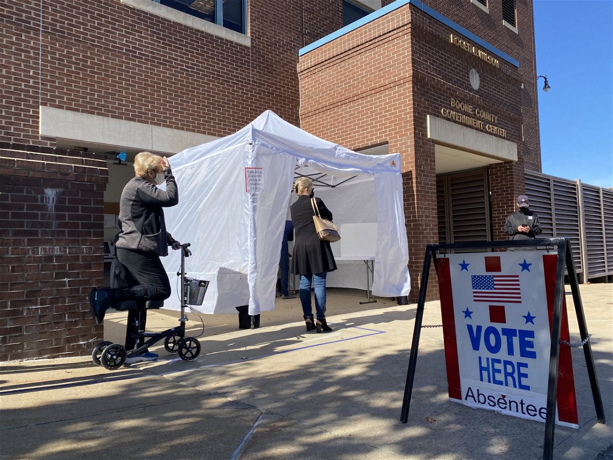 Voters cast ballots in the November 2020 election.