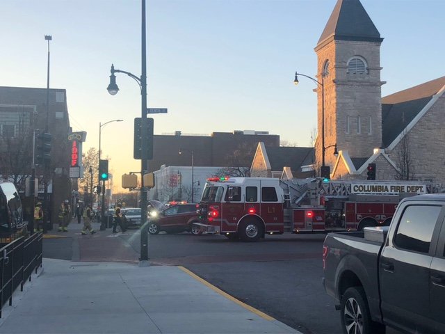 Crews close Walnut Street downtown after a crash