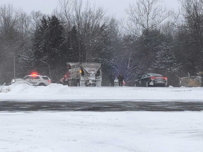 Death reported in Boone County crash with snowplow