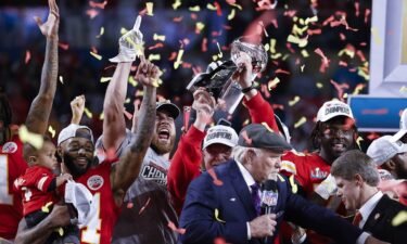 The Kansas City Chiefs celebrate their Super Bowl LIV win