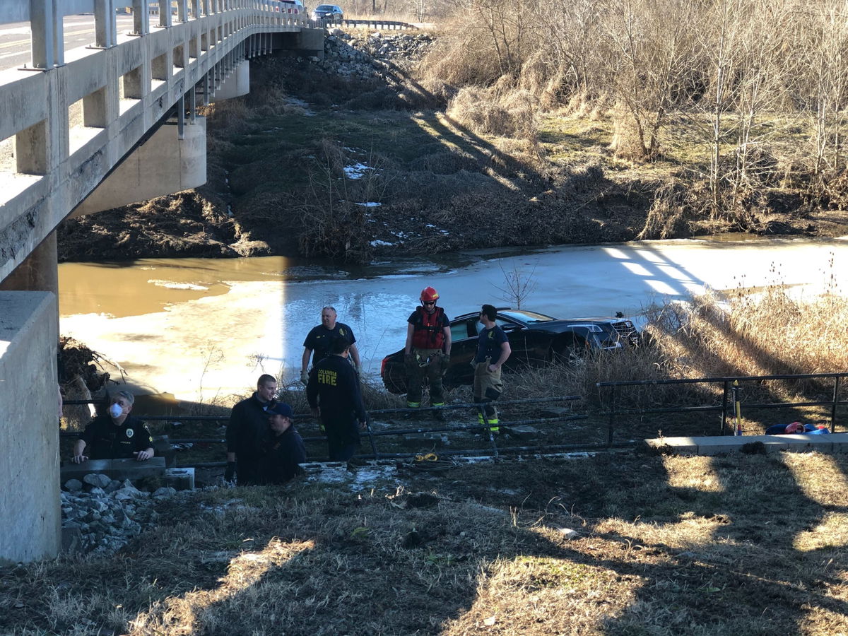 Police: Domestic assault call led to crash into Columbia creek - ABC17NEWS