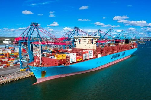 Maersk Container Cargo Ship 1518 Pcs Message for original box 