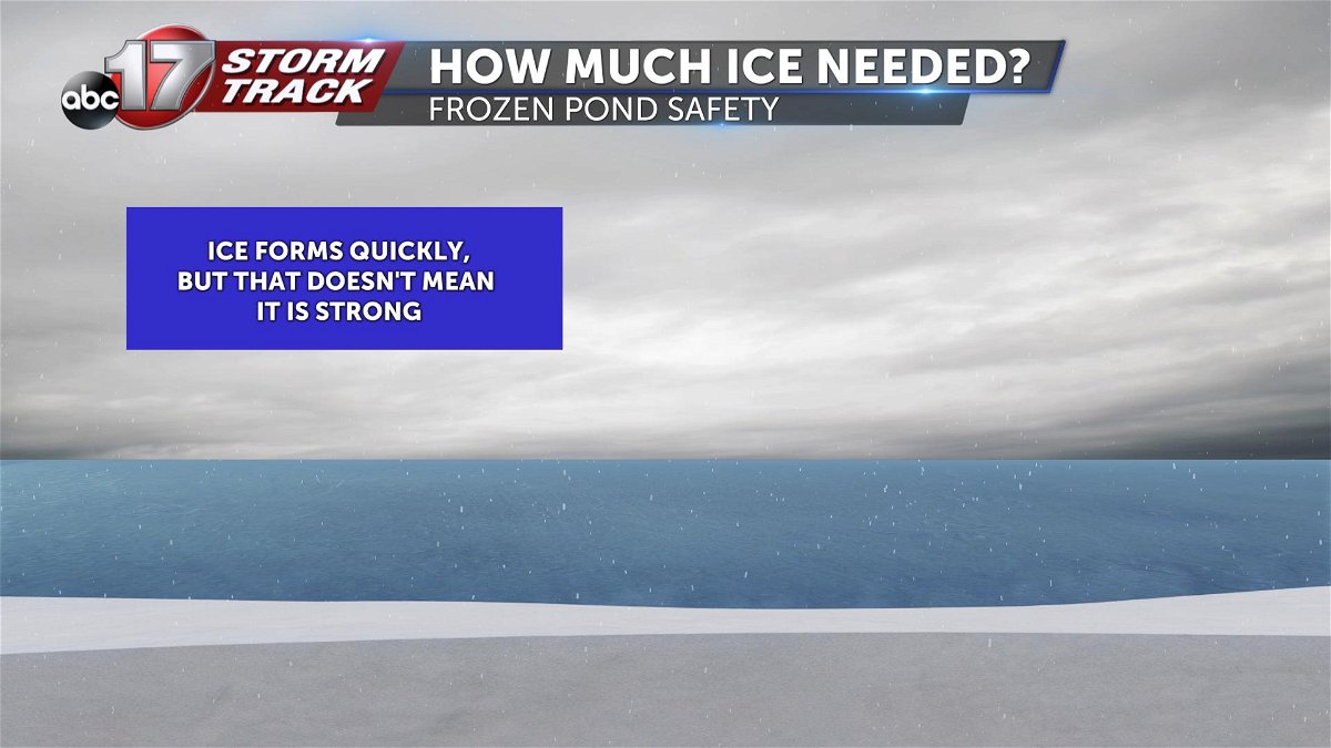 When are frozen ponds and lakes safe to walk on? - ABC17NEWS