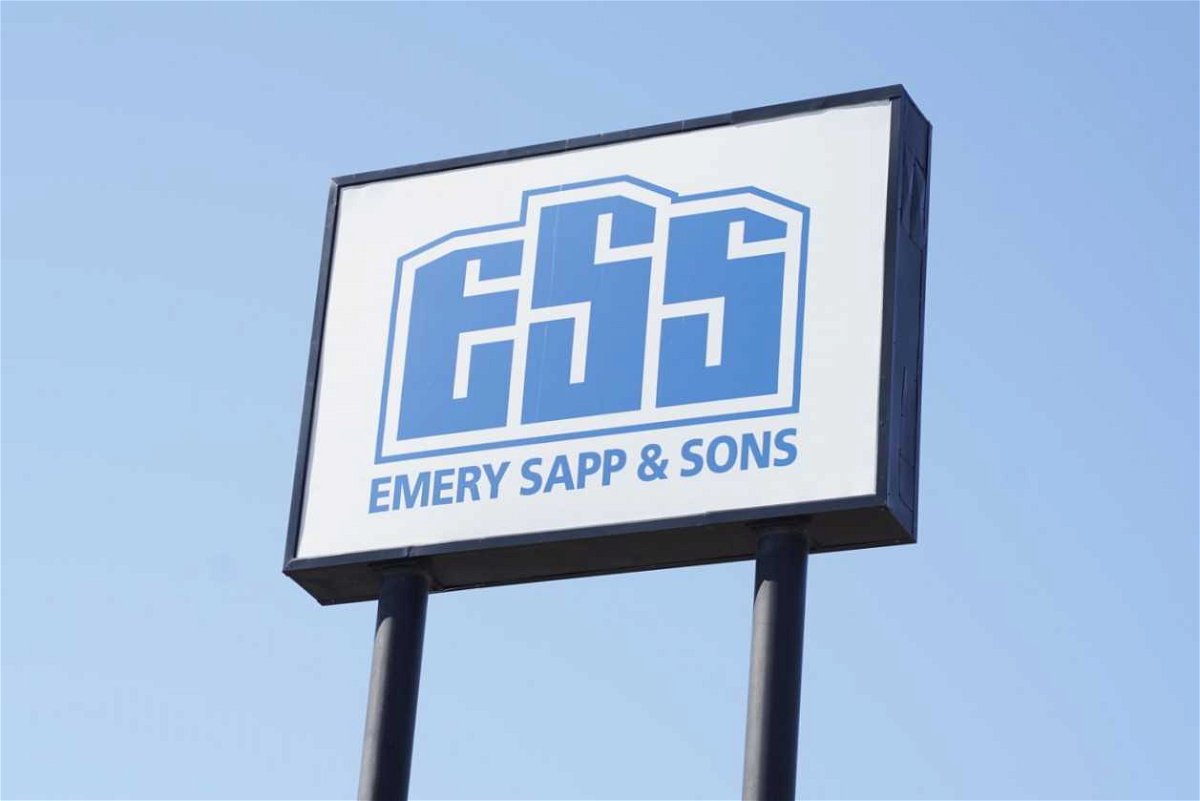 Emery Sapp and Sons sign outside of the construction company's headquarters on I-70 Drive NW in Columbia.