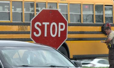 A CPS student was hit walking to the school bus Wednesday morning.
