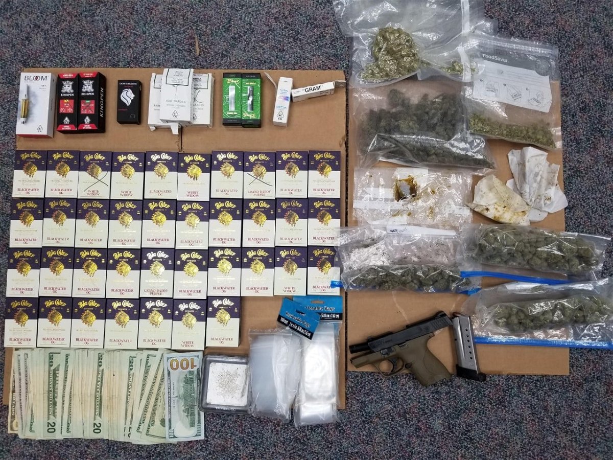  An investigation by multiple law enforcement agencies led to the seizure of large quantities of marijuana, THC wax and THC vape cartridges were seized along with US currency and a firearm.