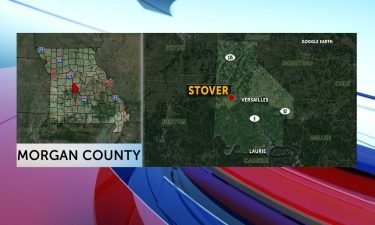Map of Stover, Missouri.