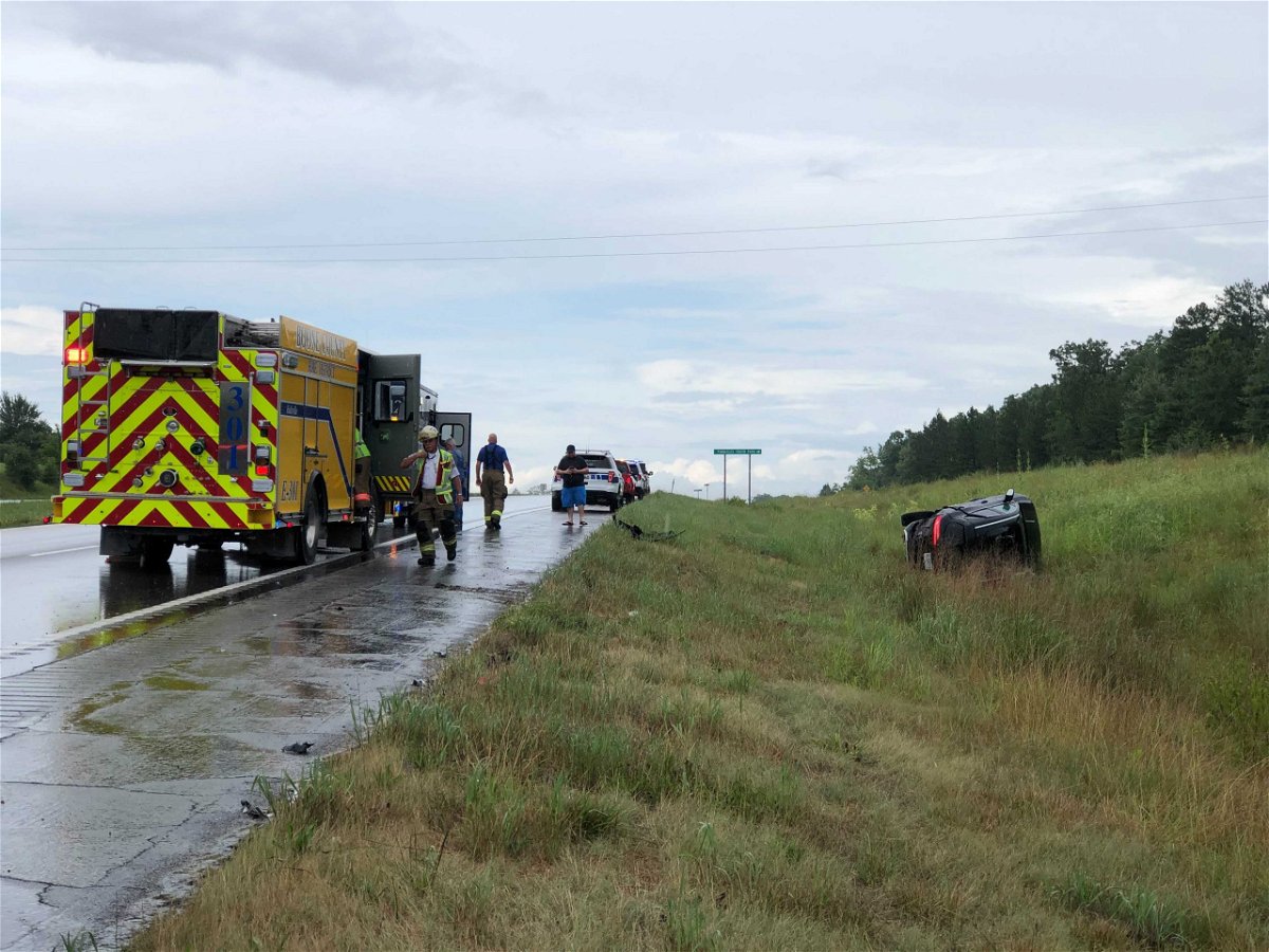 Two people were rescued after a crash on Highway 63 near Highway 124 in Boone County on Wednesday, June 30.