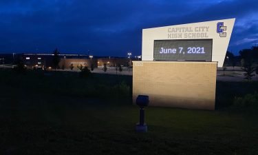 Capital City High School entrance on June 7, 2021.
