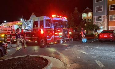 Columbia fire crews responding to the Residence Inn early Tuesday morning.