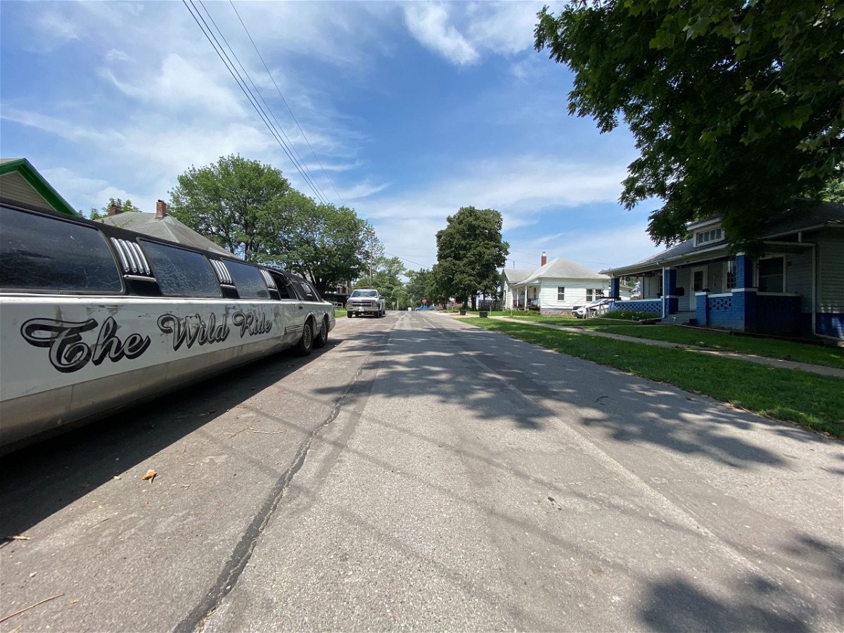 The 300 block of East Burkhart Street in Moberly where a man was shot in the head.