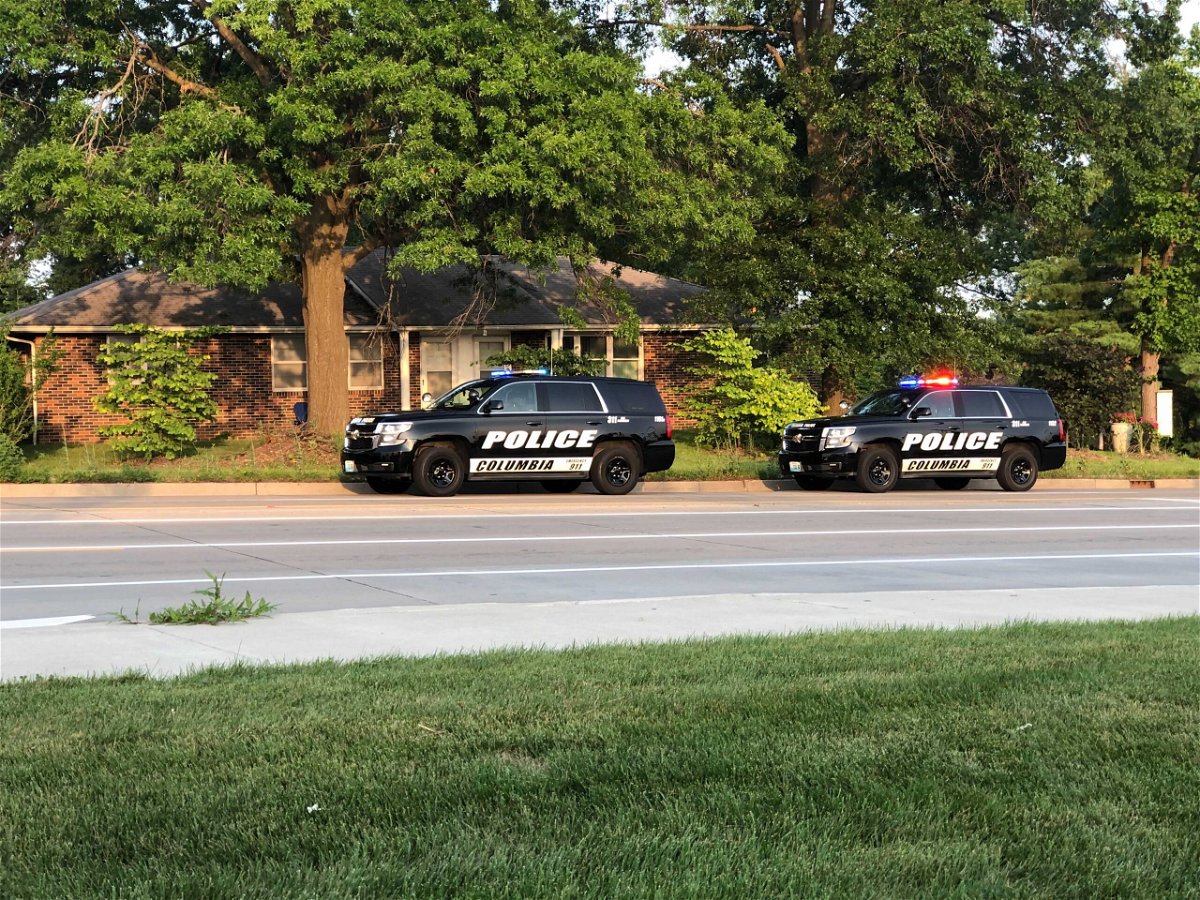 Police respond to a report of shots fired on Scott Boulevard.
