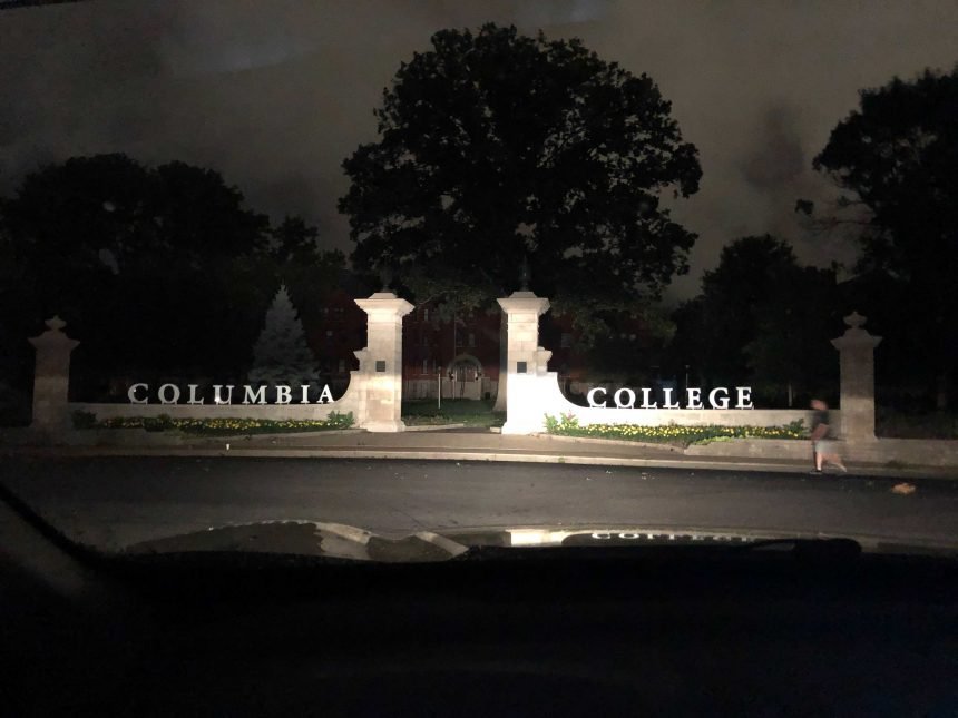 Columbia College without power