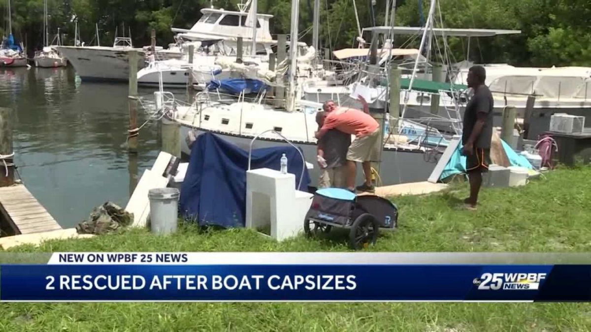<i>WPBF</i><br/>The Coast Guard rescued Louis Trout and his friend