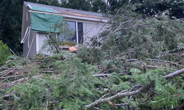 The National Weather Service said a microburst caused was responsible for severe storm damage in Belgrade