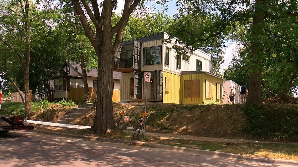 <i>WCCO</i><br/>A house built with shipping containers in Minnesota will make its home in north Minneapolis