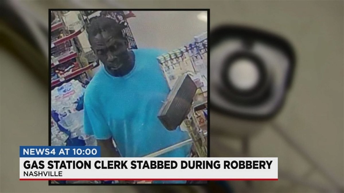 <i>WSMV</i><br/>A robber stabbed a Nashville gas station clerk with what police say