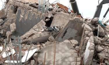Video shows what is left of the Champlain Towers demolition that happened on Sunday.