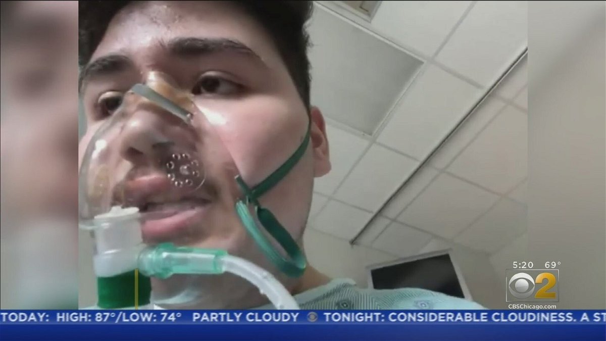 <i>WBBM</i><br/>Pablo Nunez and his big brother Carlos both have Covid-19 and have been in the ICU since April.