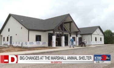 The new adoption center is located just off East Travis Street in Marshall. The building is specifically designed to make the process of handling