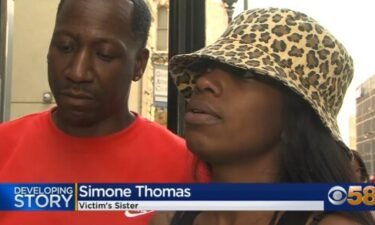 Simone Thomas (right) claims no one tried to stop a July 17 fight outside a Milwaukee nightclub that resulted in the death of her pregnant sister