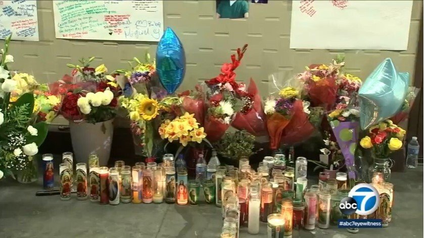 <i>KABC</i><br/>Friends and family gathered Sunday to mourn the loss of a Rite Aid employee in Glassell Park