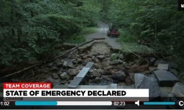 The town of Orange's fire chief called for a state of emergency after the weekend's storm.