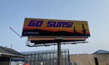 A Phoenix law firm has paid for a 'Go Suns' billboard only a couple of miles from Fiserv Forum.